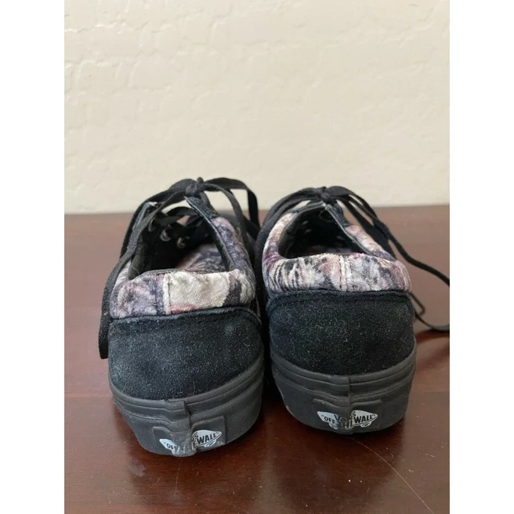 Vans Off The Wall Unisex Skate Shoes Black 721278 Low Top Lace Up W 5.5 M 4